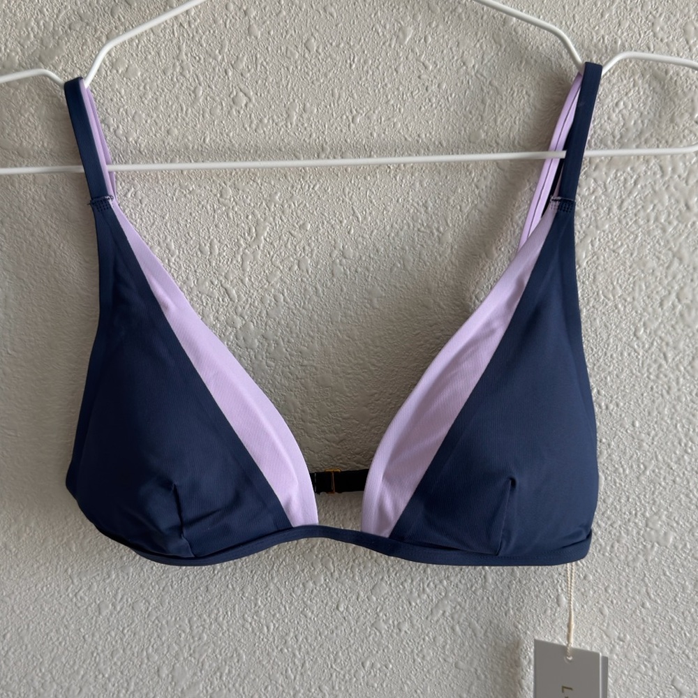L*SPACE Finneas Bikini Top in Slate & Lily - Picture 5 of 13
